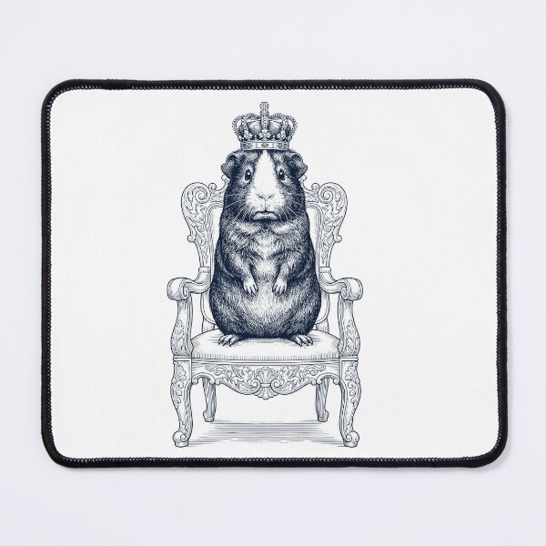 Item preview, Vintage Guinea Pig King Crown Funny Animal Lover designed and sold by DoodleTortle.