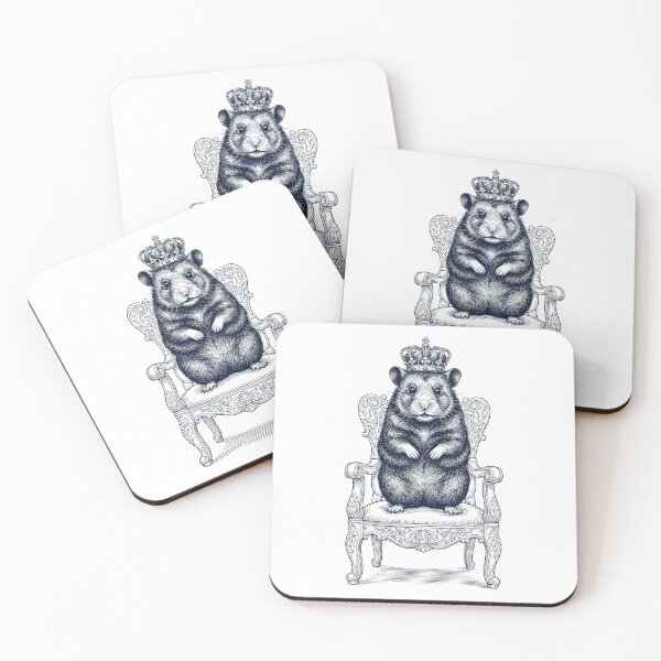 Item preview, Vintage Hamster King Crown Funny Animal Lover designed and sold by DoodleTortle.