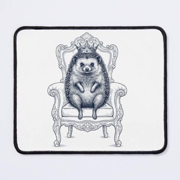 Item preview, Vintage Hedgehog King Crown Funny Animal Lover designed and sold by DoodleTortle.