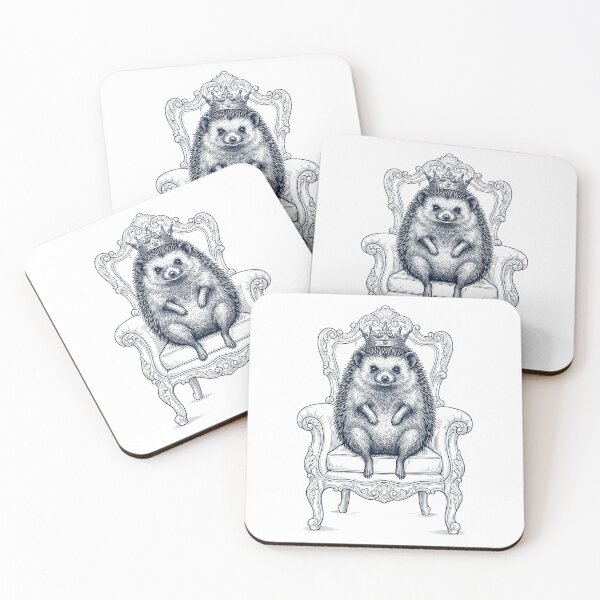 Item preview, Vintage Hedgehog King Crown Funny Animal Lover designed and sold by DoodleTortle.