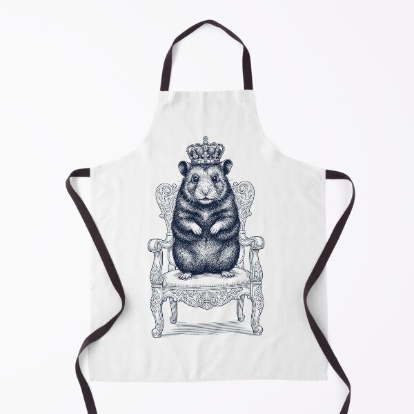 Item preview, Vintage Hamster King Crown Funny Animal Lover designed and sold by DoodleTortle.