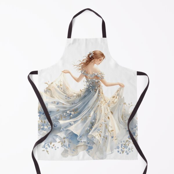 Item preview, Girl in forget-me-not ball gown designed and sold by uunaa.