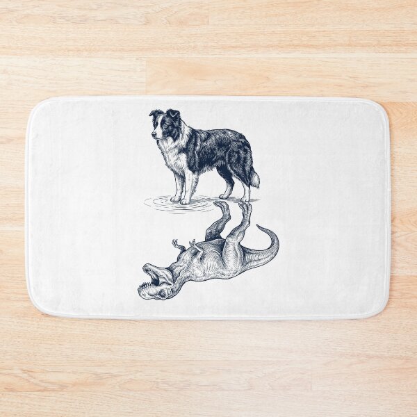Item preview, Vintage Border Collie Reflection T Rex Dinosaur Dog Lover designed and sold by TerryConnells.