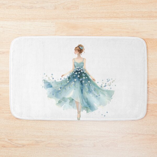 Item preview, Lady in forget-me-not ball gown designed and sold by uunaa.