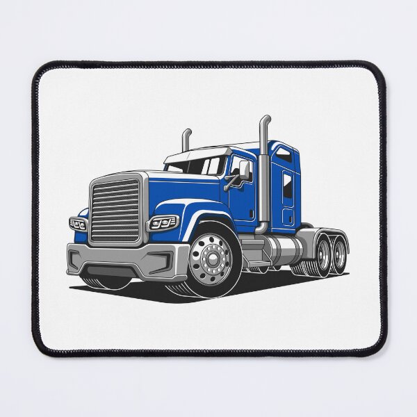 Item preview, Minimalist Blue Big Rig Heavy Hauler Aesthetic Vector designed and sold by Torque Creed.