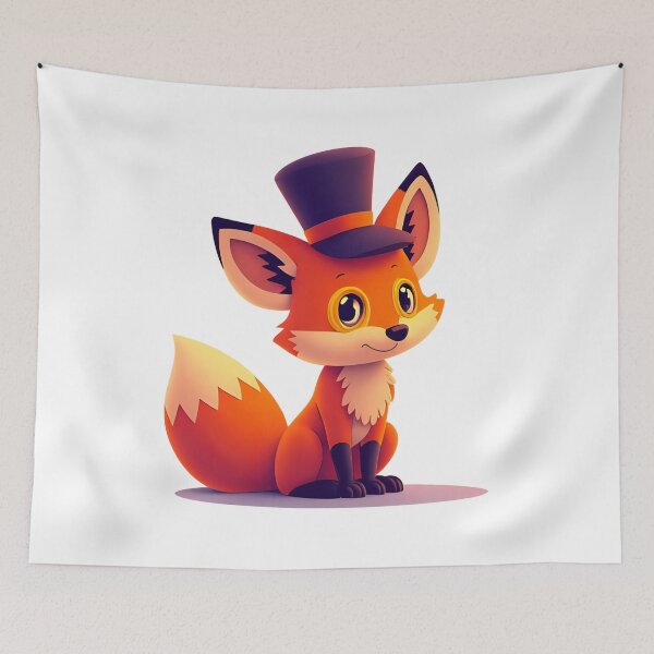 Item preview, cyberpunk style red fox designed and sold by geekmania48.