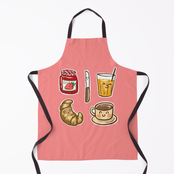 Item preview, Cute breakfast stock pack, kawaii croissant and coffee designed and sold by sianelliot.