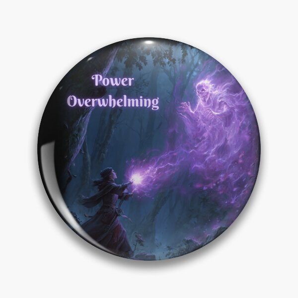 Item preview, Fantasy Wizard Warlock Sorcerer - Power Overwhelming designed and sold by Mission Ready.