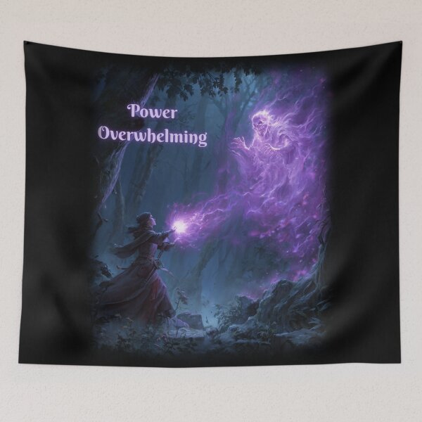 Item preview, Fantasy Wizard Warlock Sorcerer - Power Overwhelming designed and sold by Mission Ready.