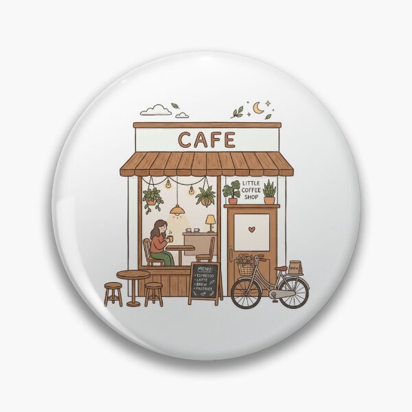 Item preview, Cozy Little Coffee Shop designed and sold by Bxnjx.