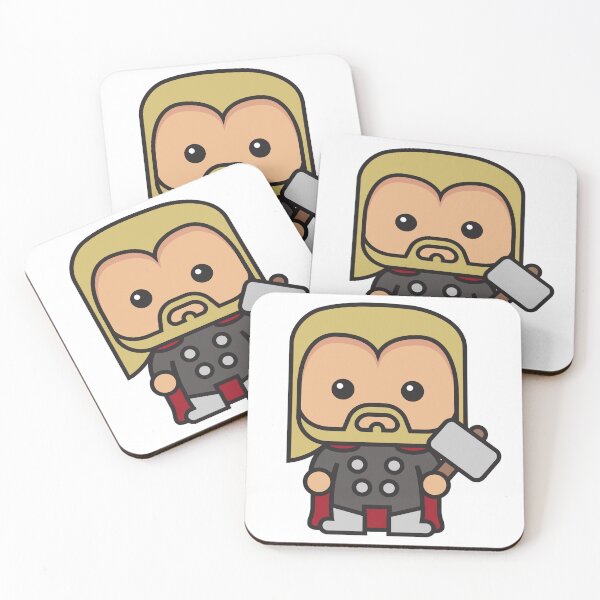Item preview, Cute Thunder God Chibi – Kawaii Hammer Hero Cartoon | Myth Inspired Superhero Design designed and sold by amareshdas008.