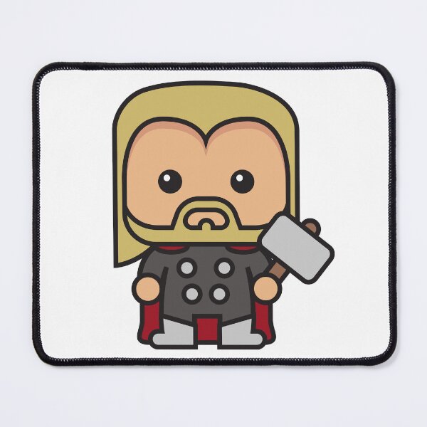 Item preview, Cute Thunder God Chibi – Kawaii Hammer Hero Cartoon | Myth Inspired Superhero Design designed and sold by amareshdas008.