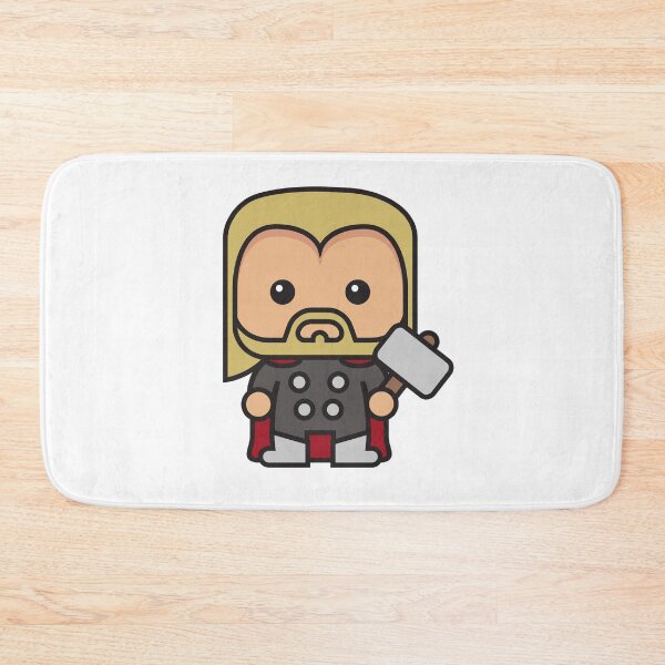 Item preview, Cute Thunder God Chibi – Kawaii Hammer Hero Cartoon | Myth Inspired Superhero Design designed and sold by amareshdas008.
