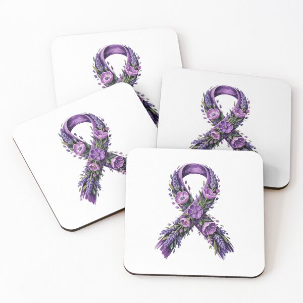 Item preview, Floral Purple Awareness Ribbon designed and sold by jkrphoto.