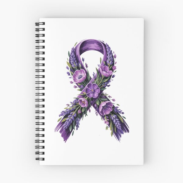 Item preview, Floral Purple Awareness Ribbon designed and sold by jkrphoto.