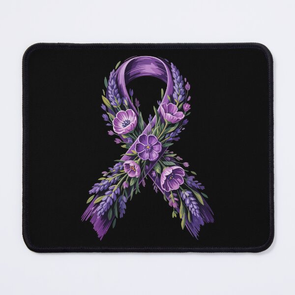 Item preview, Floral Purple Awareness Ribbon designed and sold by jkrphoto.