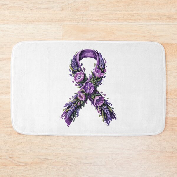 Item preview, Floral Purple Awareness Ribbon designed and sold by jkrphoto.