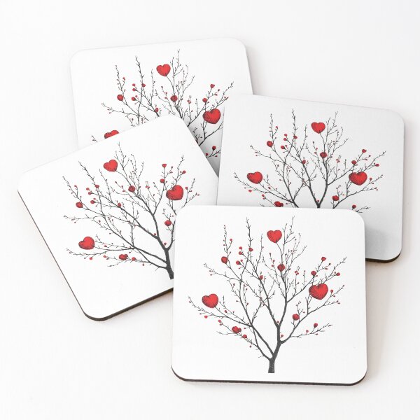 Item preview, Tree of red hearts designed and sold by uunaa.