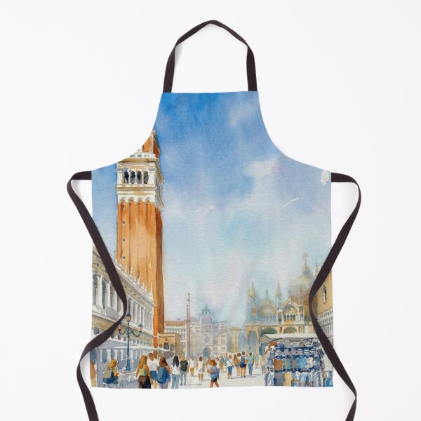 Item preview, St Mark's Square Venice Watercolor Cityscape designed and sold by caracatita75.