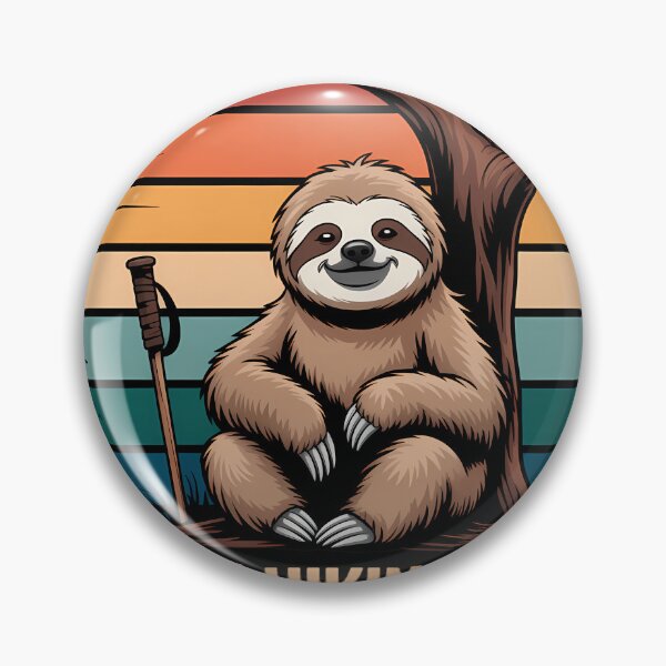Item preview, Sloth Hiking Adventure Outdoor Funny designed and sold by waislumekinwye.
