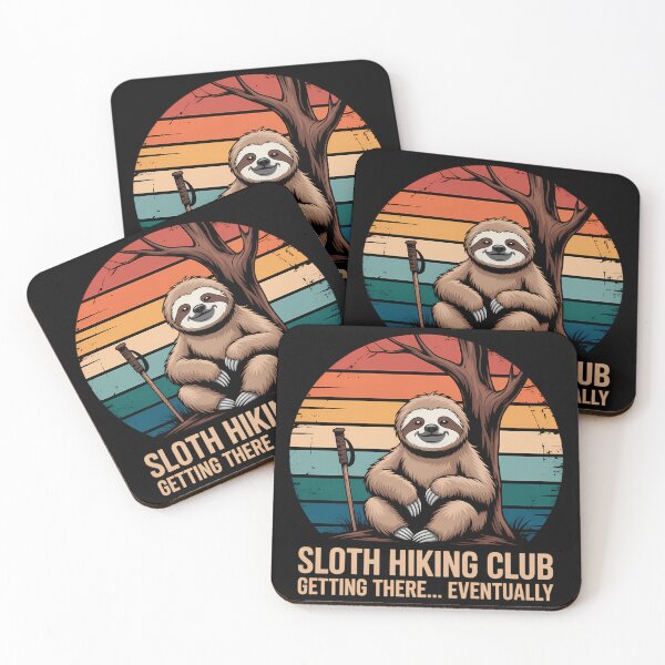 Item preview, Sloth Hiking Adventure Outdoor Funny designed and sold by waislumekinwye.