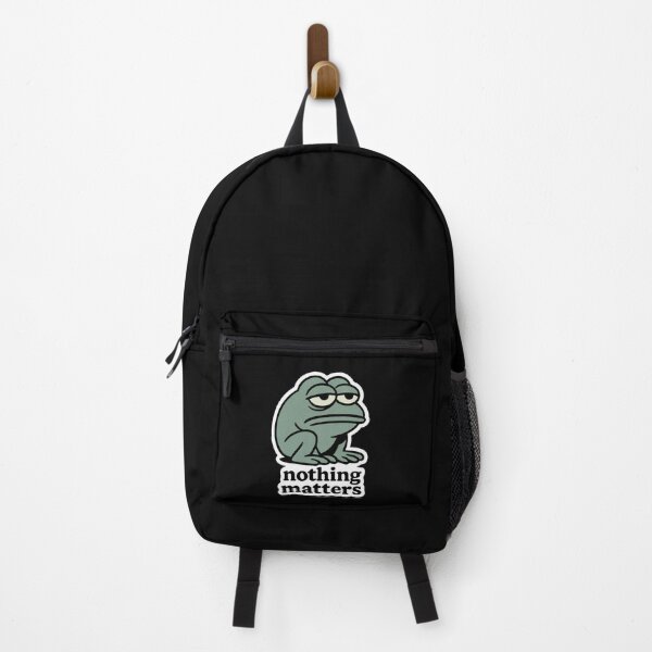 Item preview, Nothing Matters Frog Sticker – Nihilistic Sad Frog Meme designed and sold by SeoulInkSoul.