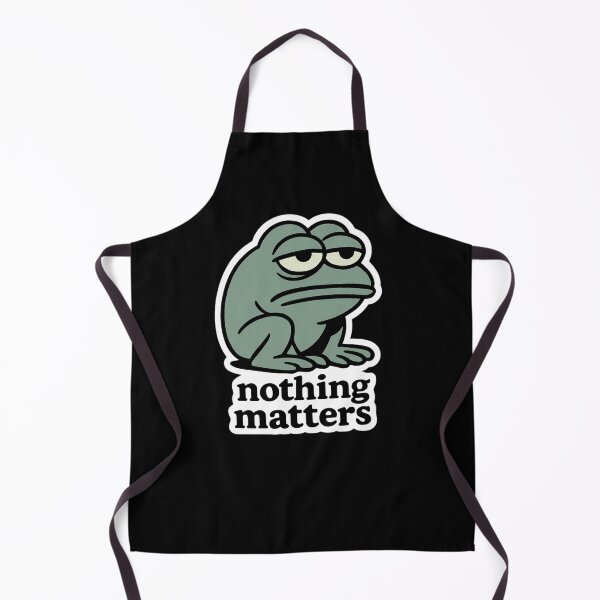Item preview, Nothing Matters Frog Sticker – Nihilistic Sad Frog Meme designed and sold by SeoulInkSoul.
