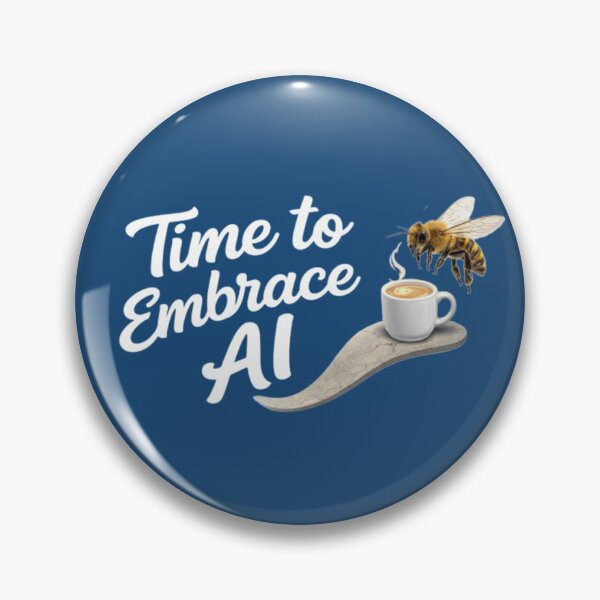 Item preview, Time to Embrace AI – Modern Tech Typography Design designed and sold by annenambiro.