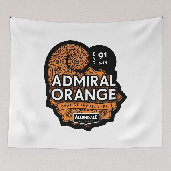 Item preview, Friendly Allendale Brewery Admiral Orange Ghost Whisper designed and sold by Silvalate.