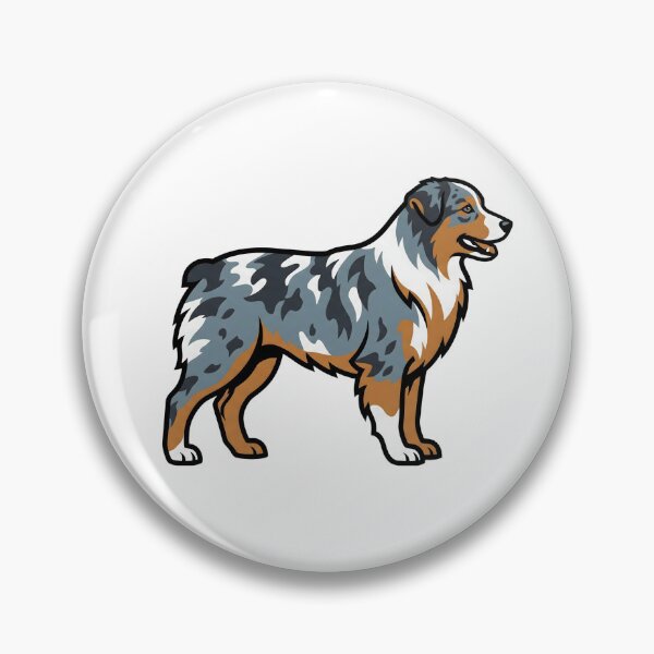 Item preview, Minimalist Australian Shepherd Dog Portrait designed and sold by DigitalGremlin.