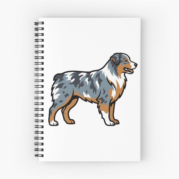 Item preview, Minimalist Australian Shepherd Dog Portrait designed and sold by DigitalGremlin.