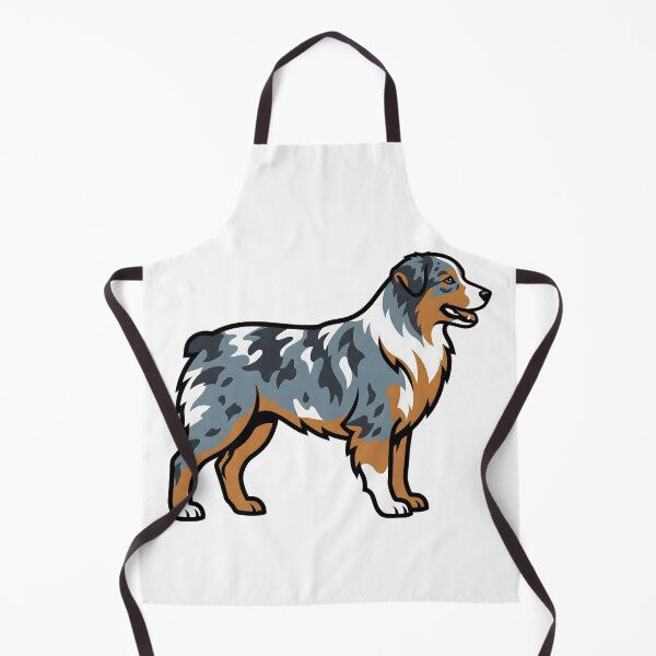 Item preview, Minimalist Australian Shepherd Dog Portrait designed and sold by DigitalGremlin.