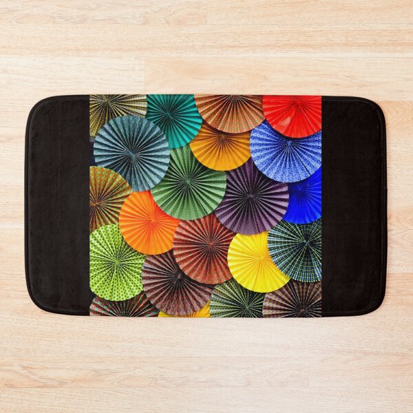 Item preview, Colorful Paper Fans Pattern – Vibrant Geometric Abstract Background designed and sold by onubi.