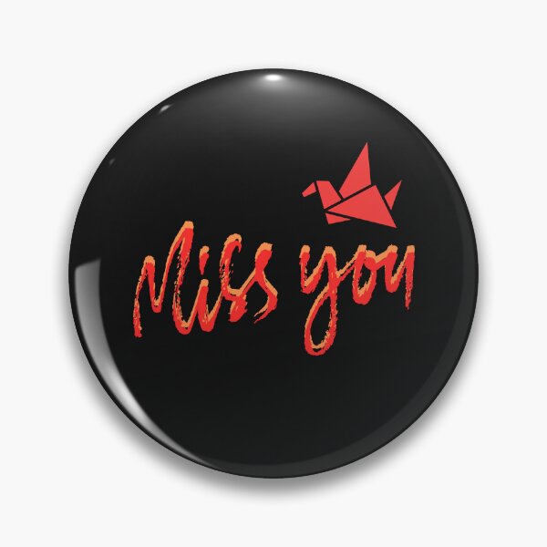Item preview, Miss You Red Origami Bird – Long Distance Love & Remembrance Typography designed and sold by Aquarius-club.