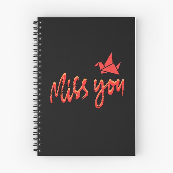 Item preview, Miss You Red Origami Bird – Long Distance Love & Remembrance Typography designed and sold by Aquarius-club.