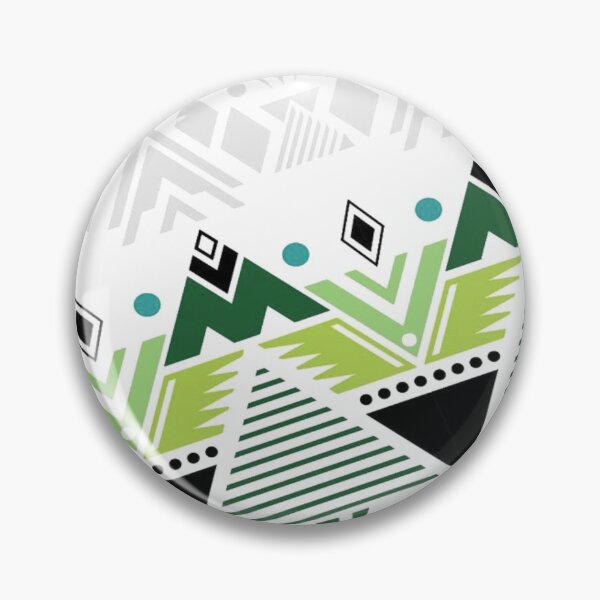 Item preview, Abstract Geometric Tribal Pattern – Green Black Aztec Style Design designed and sold by SajolCanva.