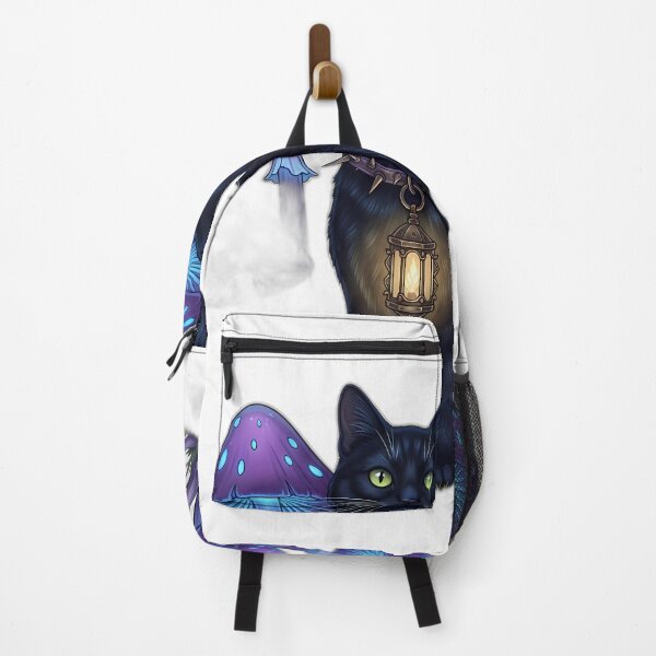 Item preview, Black Cat Mushroom Lantern designed and sold by IllumeInk.