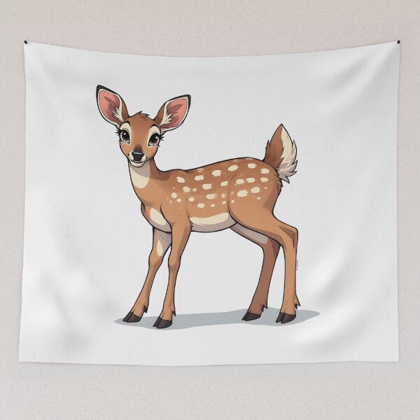 Item preview, Adorable Yuong Doe Illustration – Cute Woodland Fawn Art designed and sold by Karolina’s Cozy Creations.