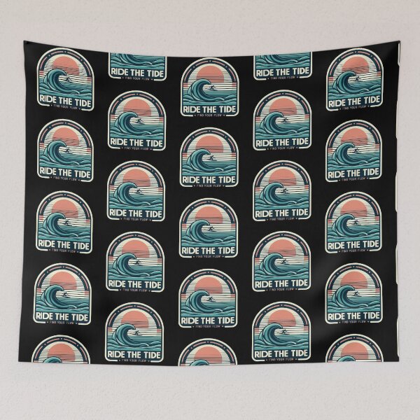 Item preview, Ride the Tide – Find Your Flow  designed and sold by Dogandesighn.