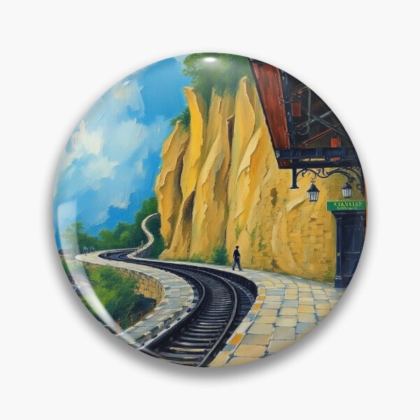 Item preview, Corbiėre (La Moye Quarries) Corbiėre railway station designed and sold by oldMastersofart.