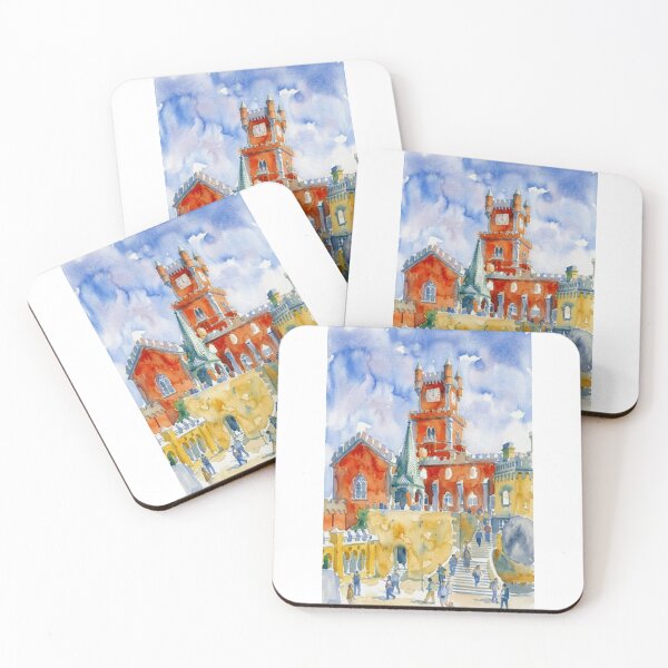Item preview, Pena Palace Sintra Portugal Watercolor designed and sold by caracatita75.