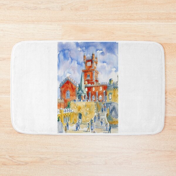 Item preview, Pena Palace Sintra Portugal Watercolor designed and sold by caracatita75.