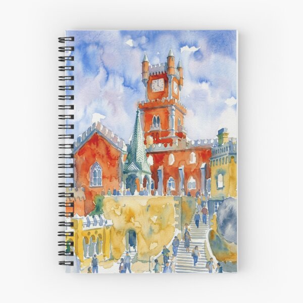 Item preview, Pena Palace Sintra Portugal Watercolor designed and sold by caracatita75.