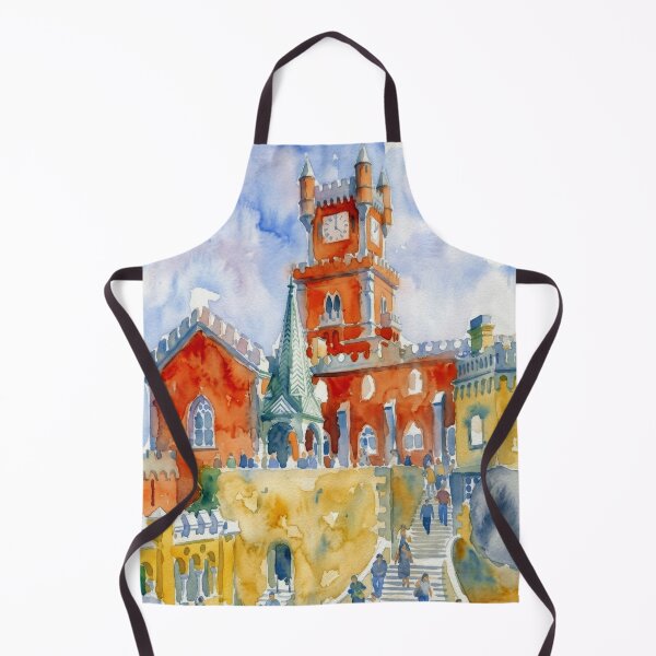 Item preview, Pena Palace Sintra Portugal Watercolor designed and sold by caracatita75.
