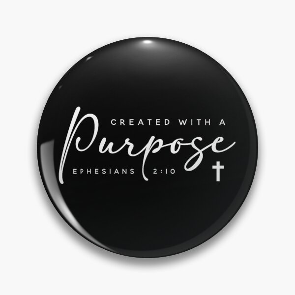 Item preview, Aesthetic Created With A Purpose Ephesians 2 10 Christian Cross Bible Verse designed and sold by VexlyPlonk.