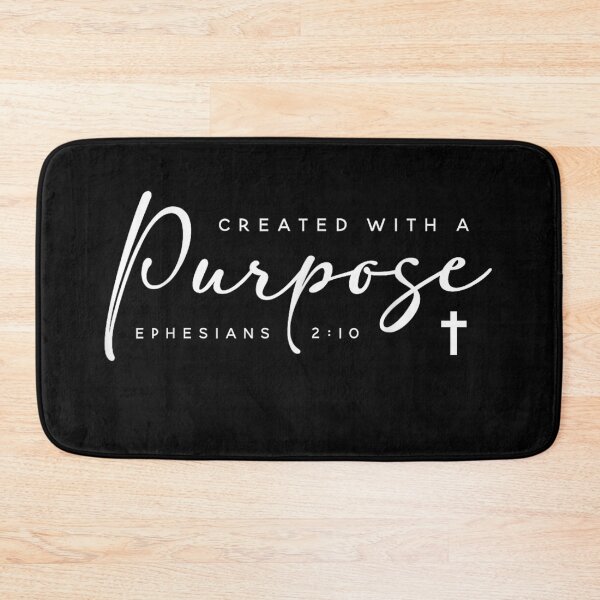 Item preview, Aesthetic Created With A Purpose Ephesians 2 10 Christian Cross Bible Verse designed and sold by VexlyPlonk.