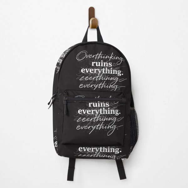 Item preview, Overthinking Ruins Everything – Chaotic Minimal Typography Design designed and sold by Elviqus Shop.