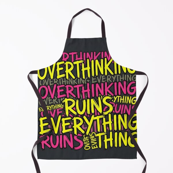 Item preview, Overthinking Ruins Everything – Chaotic Minimal Typography Design designed and sold by Elviqus Shop.