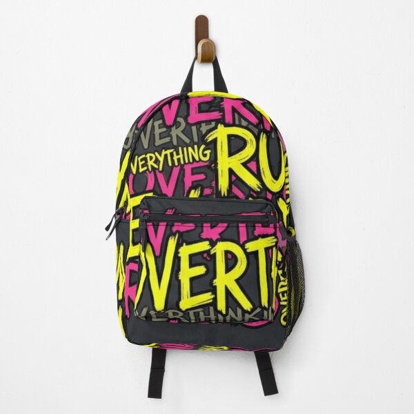 Item preview, Overthinking Ruins Everything – Chaotic Minimal Typography Design designed and sold by Elviqus Shop.