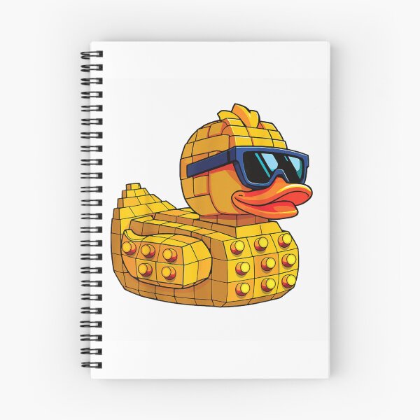 Item preview, Cool Yellow Rubber Duck Brick Toy Style With Sunglasses Digital Art designed and sold by VexlyPlonk.